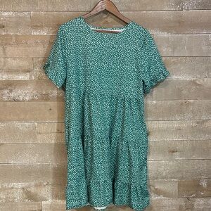 Green Floral Women's Dress